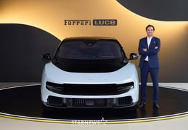 Первый в Корее электромобиль Ferrari Luce начал открытую демонстрацию в выставочном зале Чхондам