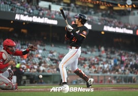 Wow! "Storming ahead" Lee Jung-hoo reaches his first MLB career 10 home runs and 10 stolen bases, leaving just one stolen base to go! He contributed with a multi-hit appearance via an elbow hit, followed by a single and a stolen base!