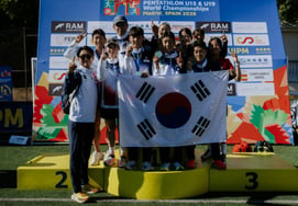 'The Future of Modern Pentathlon is Bright': Park Se-chan, Park In-chan, and Choi Ji-ung Win Gold in Men's Team Event at U19 World Championships