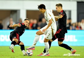 Lips split, shots blocked! Son Heung-min fails to score again in 'grueling seven-game goalless streak'... LAFC draws 0-0 with D.C. United