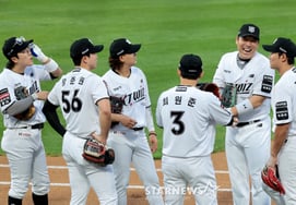 [Photo] 'Veteran, you smile first!' Kim Hyun-soo