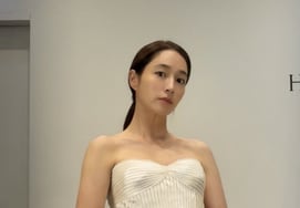 Lee Min-jung, celebrating her 13th wedding anniversary with ♥Lee Byung-hun? A bride-like figure in a new dress