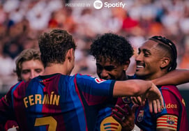 Lee Kang-in, que golpeó el poste en su primer partido con derrota bajo Mourinho, y los tres capitanes: solo Barcelona celebra la victoria total. ¿Destruye esto el ecosistema de La Liga? Valencia cae derrotado 5-0.