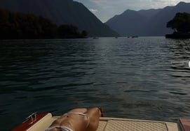 Katie Holmes in a white bikini at Lake Como... Sweet vacation with her younger boyfriend by eight years