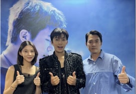 '朱相昱♥'车艺莲，与任英雄会面后笑容灿烂.."我也进入英雄时代"