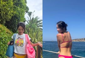 42-year-old Hwang Jung-eum reveals a dizzying back view in a bikini she brought out again..Lovely with a smile [Star Issue]