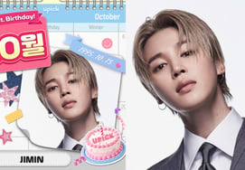'JIMTOBER♥'防弹少年团Jimin，'10月生日偶像’连续4年夺魁