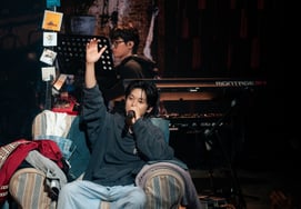 'Space Co-op' Big Naughty, "I Want to Make Happy Songs".. A Stage Full of Romance