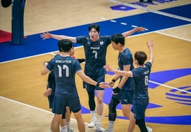 South Korean men's volleyball team eyes LA Olympics and FIVB World Cup... After defeating China, they head to face Japan 'Advancing to Asian Championship semifinals'