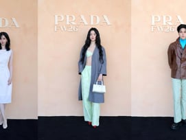 에스파 카리나·김태리·에이티즈 우영, 프라다 패션쇼 빛낸 '눈부신 존재감'