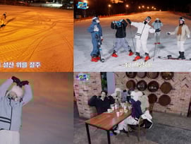 "너무 빨라서 촬영 힘들 수도"..투어스, 스키장서 카메라 감독에 너스레