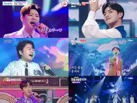 송가인 '거문고야', 박지현·황민호·남승민 등..男 경연 필승곡 등극