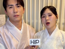 김원훈♥엄지윤, 결혼식 올렸지만 각방 생활.."바람 펴도 이해하길"[스타이슈]