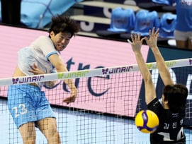 [포토]내 속공은 '아무도 못막지' 김민재