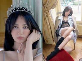 송혜교 파격 란제리룩 보니..美친 각선미+눈빛 도발 '감탄'