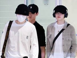 BTS 슈가-지민 '웰컴백!'[★포토]