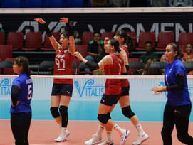 '강소휘 14점' 차상현호 여자배구, 우즈베키스탄에 3-0 셧아웃 완승... AVC컵 2연승 '선두 질주'