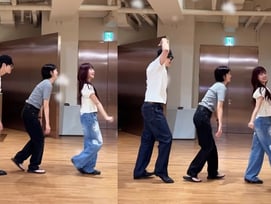 아이돌 춤추는 김선호 실존..'같은 소속사' 최유정 신곡 안무 챌린지 동참