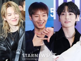 1위 지민, 2위 박지훈, 3위 정국