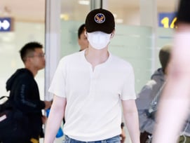 BTS 슈가 '오늘도 1등 발걸음'[★포토]