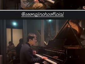 "It's already started.." 방탄소년단 뷔, 조성진과 서로 연주 모습 촬영..훈훈·감동