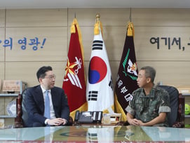 이상현 AG 대한민국 선수단장, 국군체육부대 찾아 필승 기원 "대한민국 스포츠에서 중요한 역할 하고 있어"