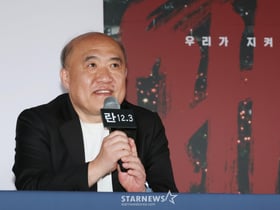 답변하는 '란 12.3' 조성우 음악감독[★포토]