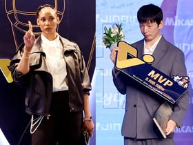 [B하인드★] V-리그 남녀 MVP 배틀, 한선수 입담 카리스마 vs 실바 슈퍼모델 카리스마