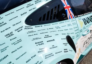 "I'll engrave your name on my car for 180,000 won." Eccentric racer, desperate for funds, begs fans... but was terrorized by 'adult-only' words... "Over 2,000 instances plastered"