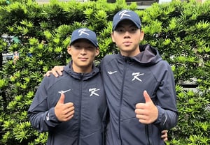 'Objetivo: primera ronda del draft de 2028'. Han Gyu-min y Jeon Young-hoon, 'par de receptores de segundo de bachillerato' que crecen bajo el escudo de la selección nacional