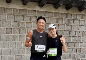 Jin Taehyun returns to half marathon one year after thyroid cancer surgery... "♥Park Si-eun is the most beautiful"