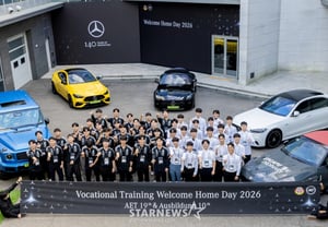 After cultivating 500 professionals over two decades... Mercedes-Benz Korea selects 53 elite maintenance technicians to lead electrification