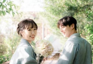 第30期玉顺♥英秀,已完成双方家长见面礼..侄女绘制的“LOVE”