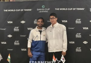 "Why Choosen Jung-hyun Instead of Hong Seong-chan": A Strategic Move for Korea's First-ever Davis Cup Quarterfinal... Team Captain: "He Played a Major Role in Getting Us This Far" [At the Davis Cup Site]