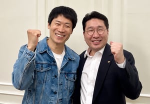 Actor Jin Seon-gyu offers spirited support to the Aichi-Nagoya AG Cycling National Team: "May your sweat and efforts bear fruit"