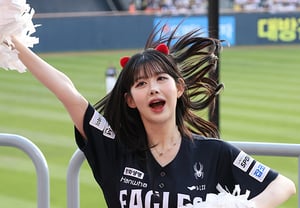 [Photo] Kim Bo-mi, cheerful shouting