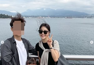 Han Ji-hye heads to Canada with her prosecutor husband and 6-year-old daughter... "We gathered the courage to travel together as a family" [Star Issue]