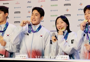 「日本の高みに太極旗を掲げられて光栄」AG韓国選手団、1・2号金メダルで再び近代五種クラスを証明 [名古屋現場]