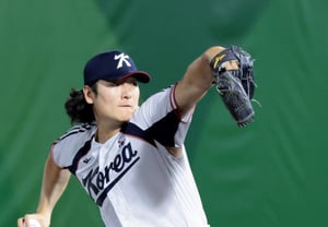 'Ace' Kwak Bin delivers a monstrous 6-inning no-hitter in KKKKKKKKKK, showcasing the dignity of Korean baseball against Taiwan [Aichi Nagoya AG]