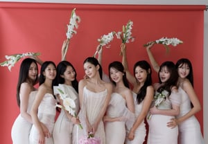 "Even the baby in her womb": Nine Muses' friendship remains strong.. Jo Ga-bin's wedding photoshoot sees full cast turnout