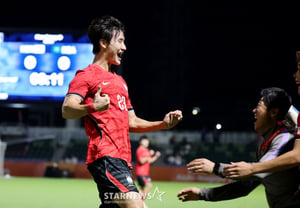 [Photo] Shin Min-ha erases one! 'First goal against Saudi Arabia'