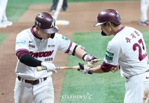 [Photo] Hiura-Choo Jae-hyun 'Two-Run Sword Presentation'