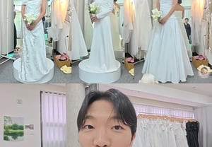 '再婚准备'最高奇,爱上身穿婚纱的♥李周恩PD“美了一百倍”
