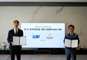 Hanwha-KAI, Long-Range Air-to-Air Guided Missile KF-21 Integration MOU Signed