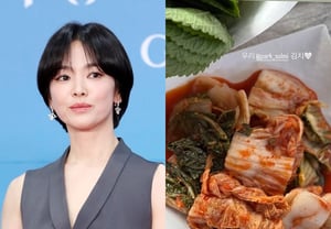 Song Hye-kyo, "4.500 millones de wones en ventas" promociona kimchi al estilo Park Sol-mi... "Nuestro Sol-mi kimchi♥" [Star Issue]