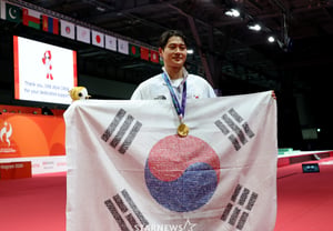 [Photo] Oh Sang-wook displays the Taegeukgi ceremony