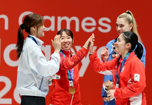 [Photo] 'Joy is to be shared' — Silver medalist Park Ji-hee