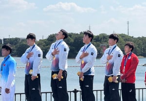 'Just 0.255 seconds behind' thrilling gold medal for Korea in canoe sprint, national team achieves great success... "Sweat has borne fruit" [Aichi Nagoya AG]