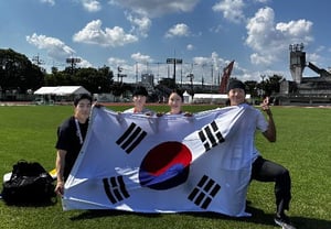 'A remarkable reduction of 4.21 seconds!' Korean mixed relay sets new history... National record improved to 3:18.66, finishing 6th in the end [Aichi Nagoya AG]