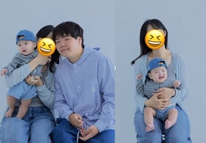 Beautiful wife of YouTuber Kwak Tube spotted in family photo.. Slender shoulders and snow-white skin: "Wishing you a happy Chuseok"